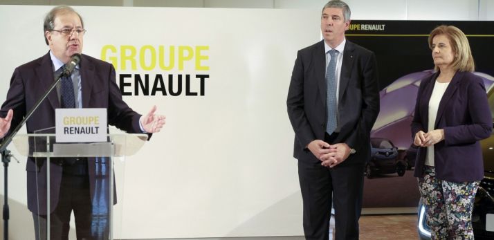 Herrera con De los Mozos y Báñez. /Jta.