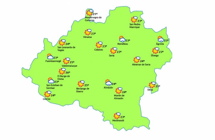 Previsión para este 1 de junio./eltiempo.es
