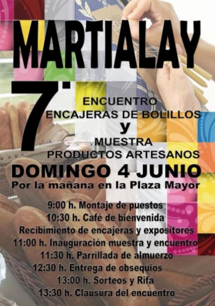 Encuentro de encajeras y muestra de productos artesanales en Martialay
