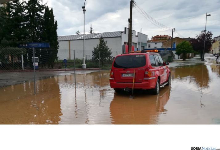 Imagen del agua tras la tormenta./SN