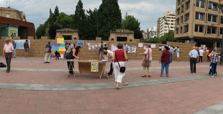 Imagen de la plaza de Mariano Granados, en la capital, este martes.
