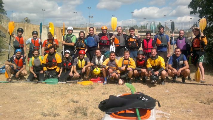 Miembros de la agrupación deportiva.