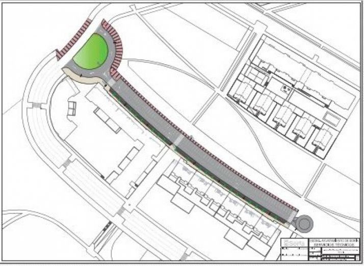 Plano de la futura rotonda. AYTO