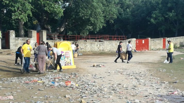 Tareas de recogida en Valonsadero. SN