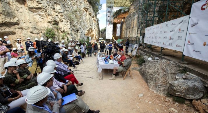 El yacimiento este lunes./Jta.
