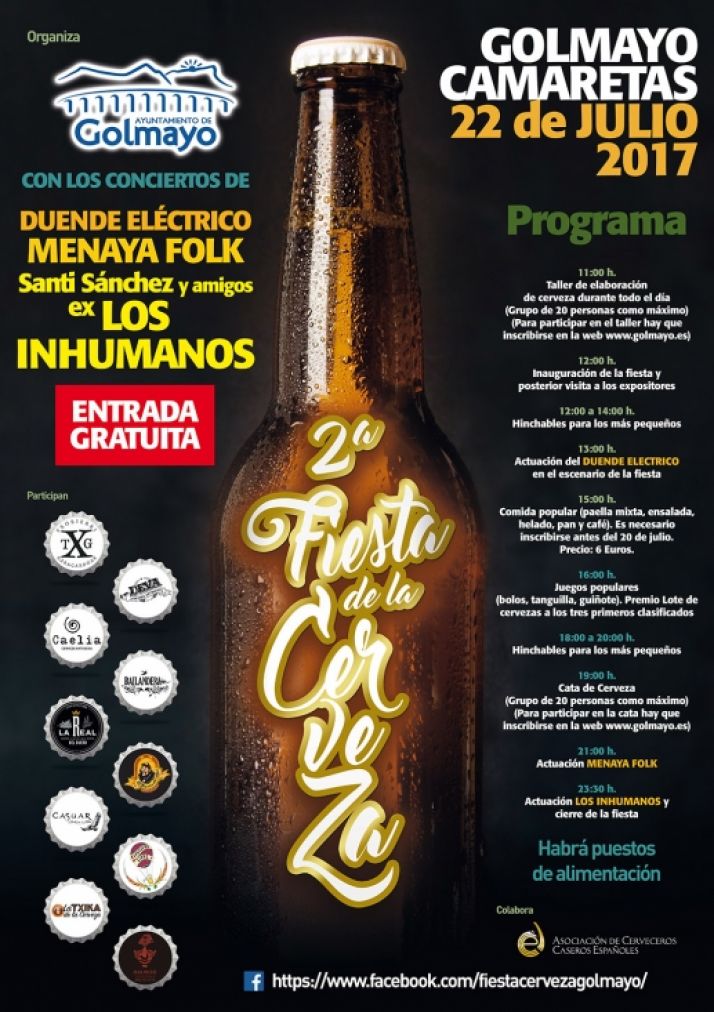 Cartel feria de la cerveza Golmayo