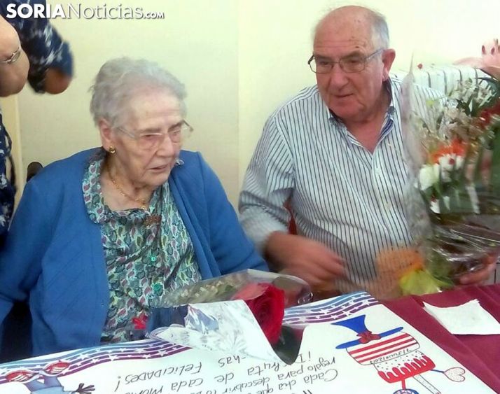 La centenaria en su cumpleaños./SN