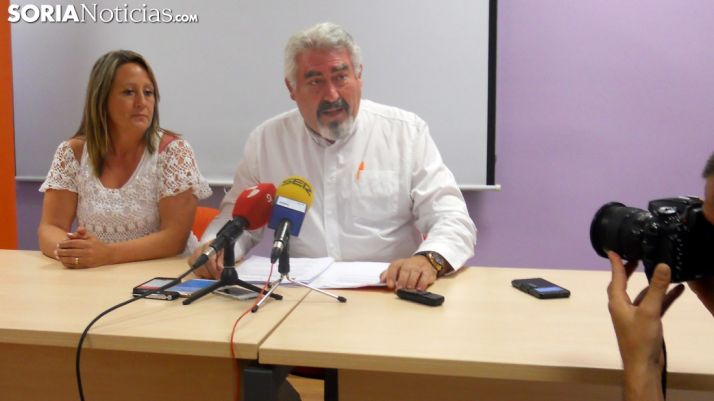 José Ignacio Delgado  y Belén Redondo este jueves./SN 