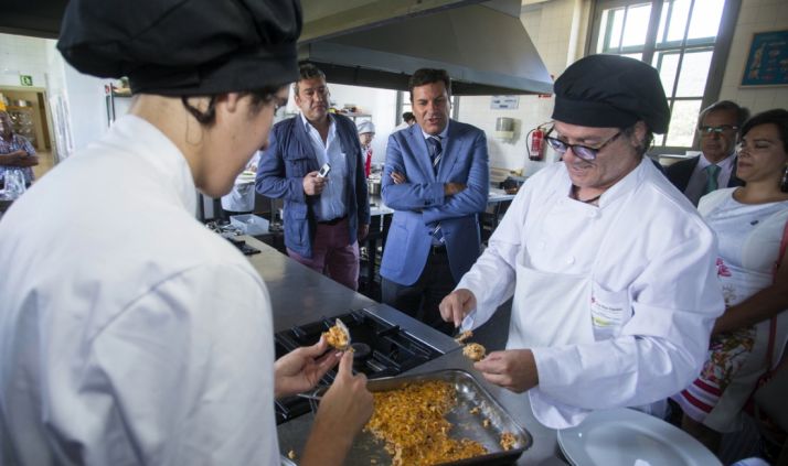 Fernández Carriedo en El Espinar este lunes./Jta.