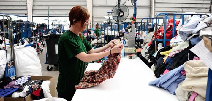 Una planta de selección de Humana.