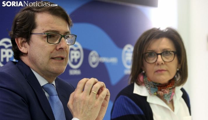 Mañueco junto a Angulo en Soria el pasado marzo./SN