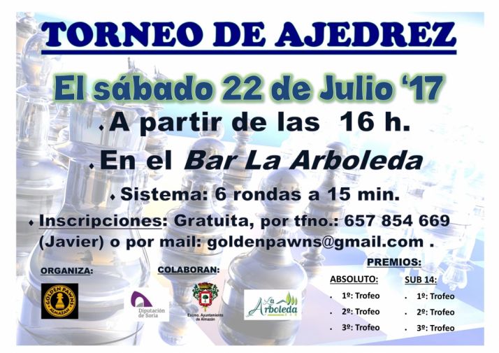 Trofeo de ajedrez en Almazán son simultáneas de Mi Christopher Ryka