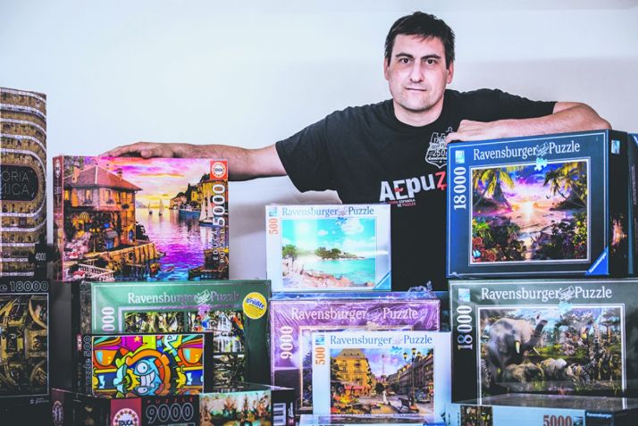 Ángel Heras es 6 veces campeón de España de puzzles y en 2013 fue campeón de Europa. /David Almajano