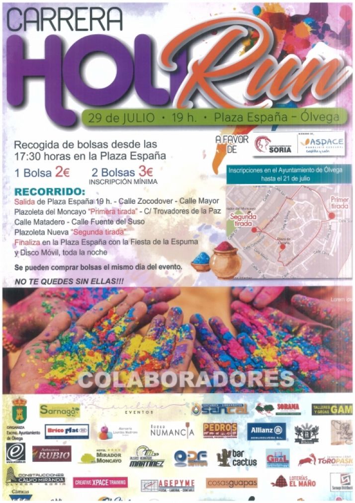 Carrera solidaria Holirun en Ólvega a favor de ASPACE