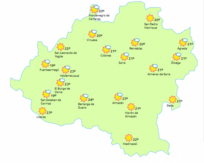 Suben las máximas en la provincia./ eltiempo.es