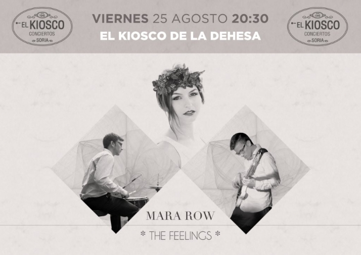 El día 25, la soriana Mara Row en El Kiosko