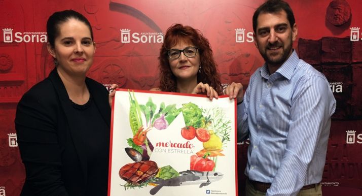 Lucas (izda.), Calvo y Cortés. /Ayto.