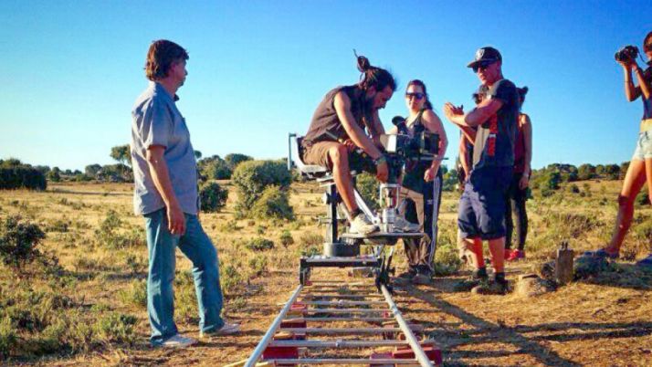 Imagen del rodaje del filme.