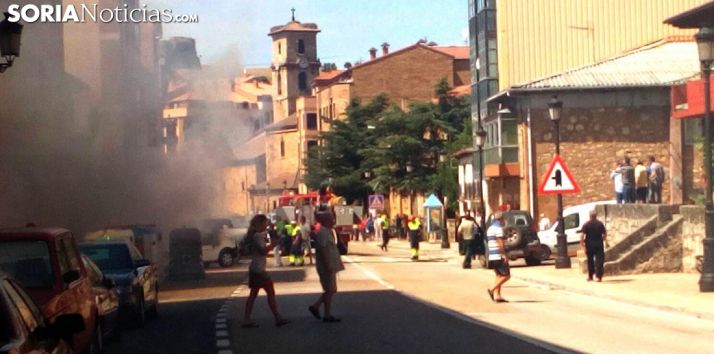 El humo desprendido del incendio./SN