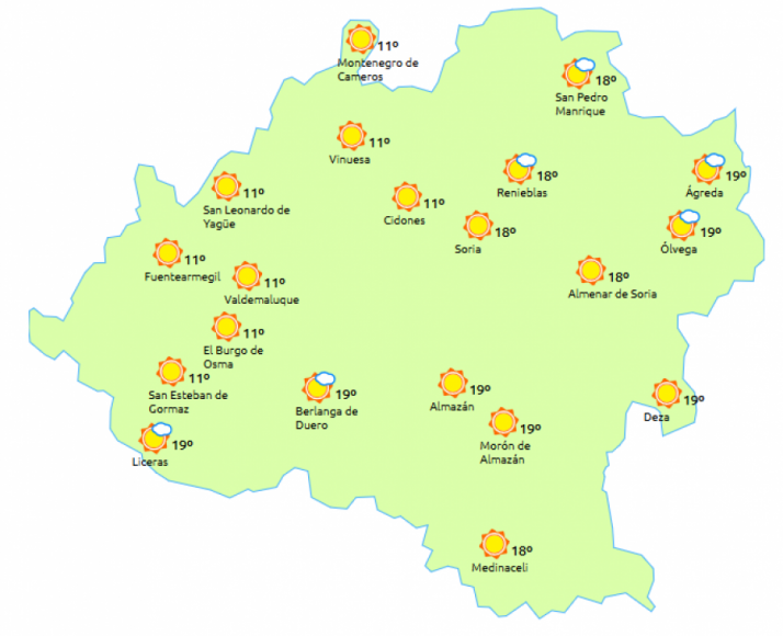 Suben las temperaturas en la provincia. / eltiempo.es