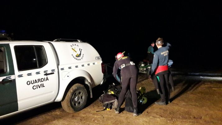 Los GEAS en el lugar de los hechos. 