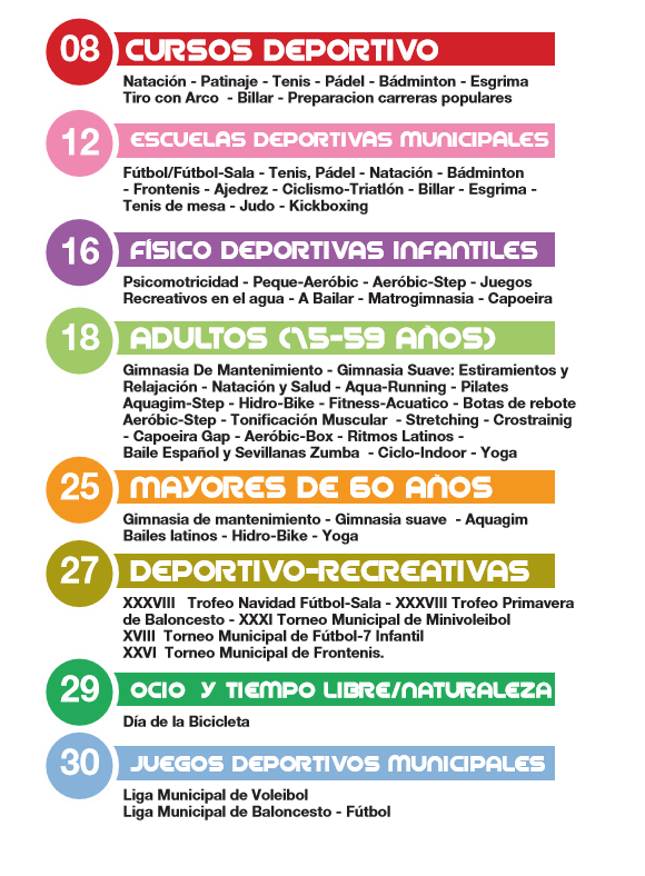 Consulta aquí todos los cursos de la campaña deportiva municipal de Soria