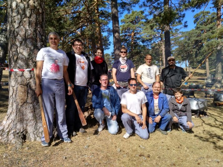 Cocineros en la caldereta de 2017.