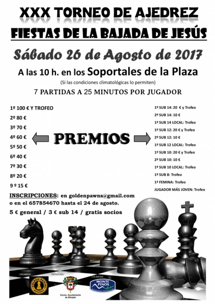 Almazán organiza la XXX edición del torneo de ajedrez