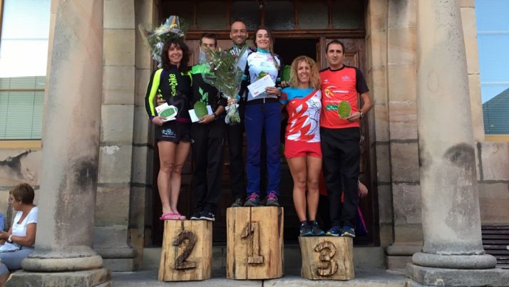 Podio de la prueba. 