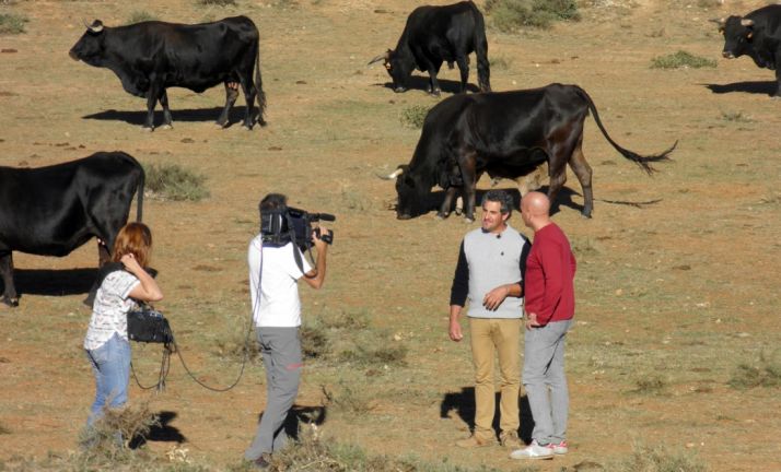 Imagen de la grabación del espacio televisivo.