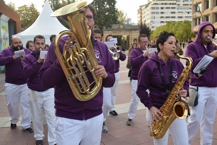 Una de las 11 charangas que participan en la concentración. /SN