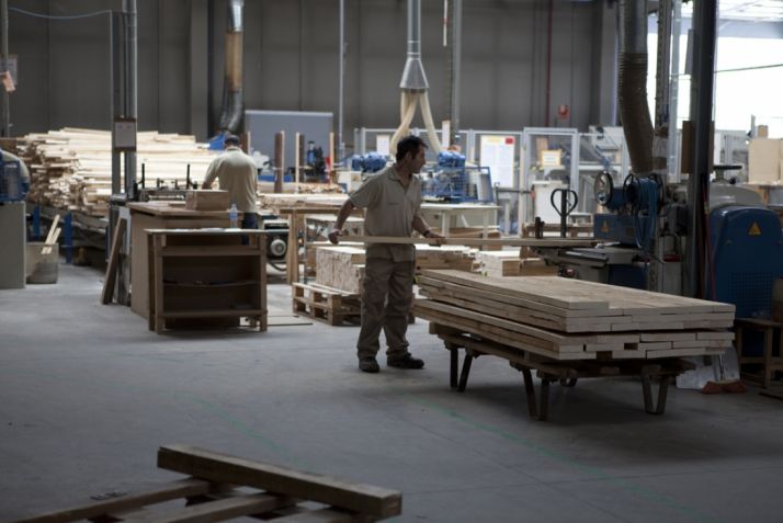 Trabajadores en San Leonardo.