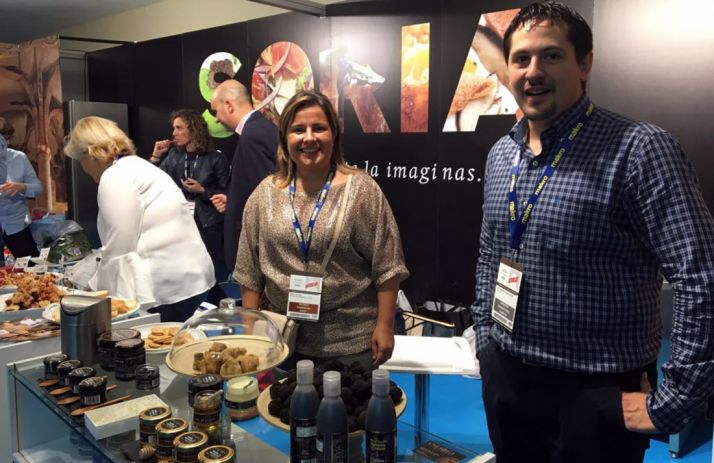 La vicepresidenta de la Diputación en la feria donostiarra.