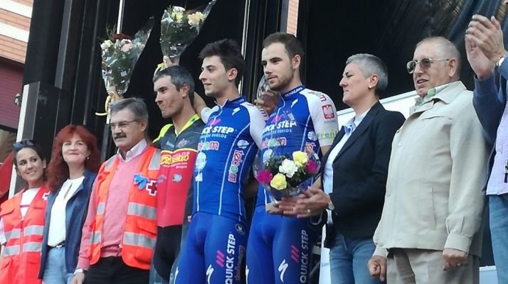 Podium de los ganadores de la prueba de puntuación.
