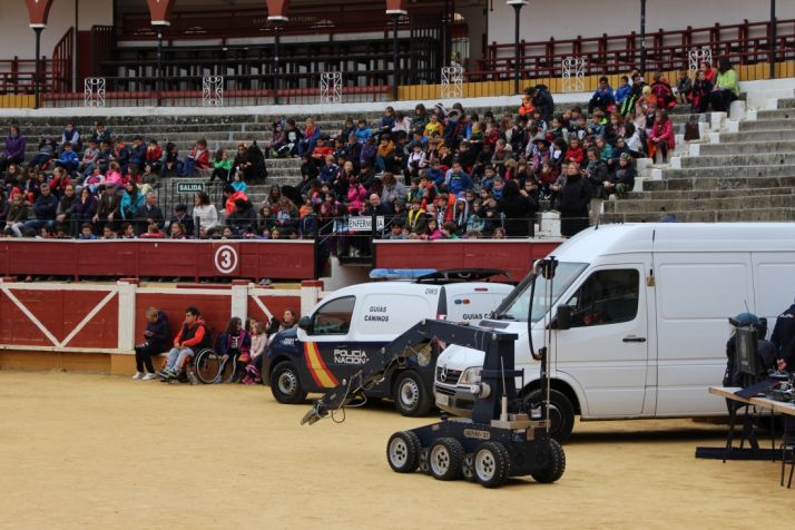 Imagen del ambiente en la plaza de toros este martes./Subdelegación