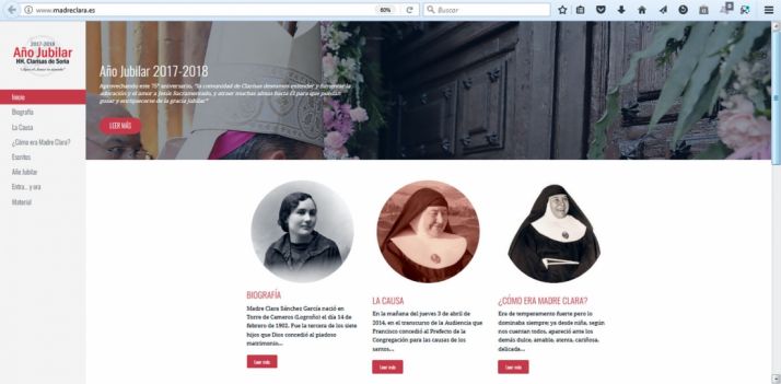 Portada principal de la web./DOS