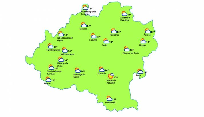 Previsión para las 15:00h./eltiempo.es