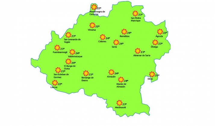 Previsión a las 15:00 h./eltiempo.es