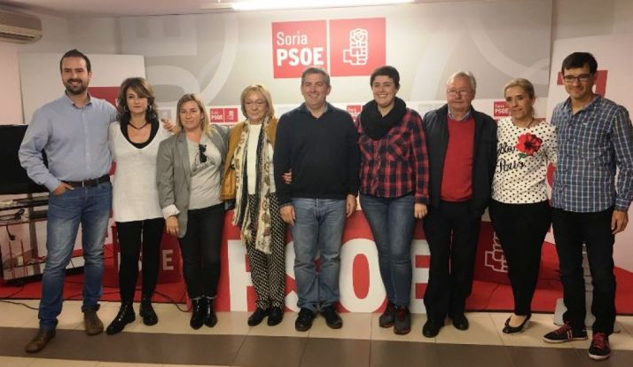 Nuevos responsables de la Agrupación Local de Soria del PSOE.