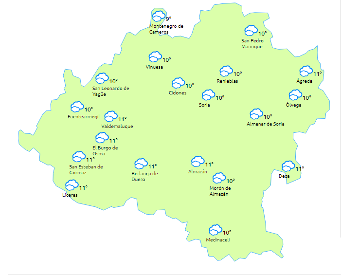 Bajan las temperaturas en un domingo nublado