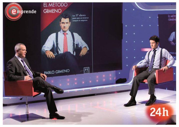 Pablo Gimeno, en el programa de televisión Emprende.