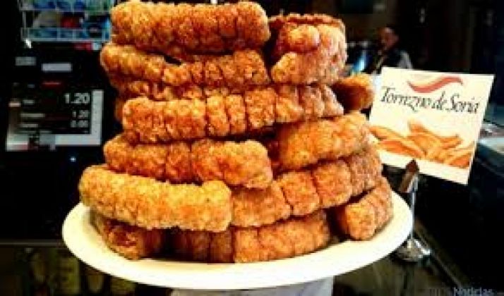 Degustación del Torrezno de Soria en el congreso San Sebastián Gastronomika