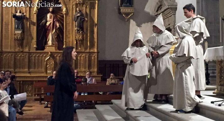 Una de las imágenes de la noche en Ágreda./SN