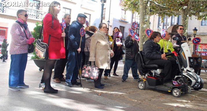 Imagen de la concentración este martes./SN