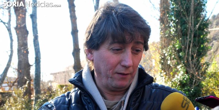 El alcalde, Carlos Martínez, este martes ante los medios de comunicación. /SN