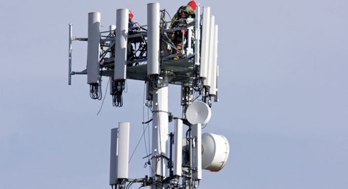 Una antena de telefonía móvil.