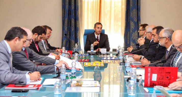 Representantes institucionales del Consejo del Camino del Cid. 