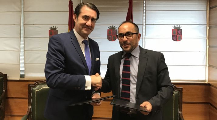 Rey (dcha.) y Suárez-Quiñones este jueves. 