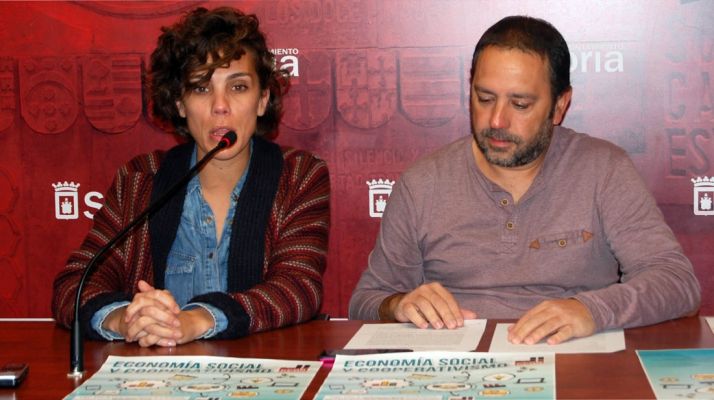 Inés Andrés y Javier Moreno este lunes. /Ayto.