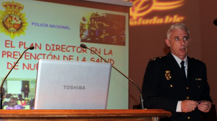 El inspector durante la ponencia.